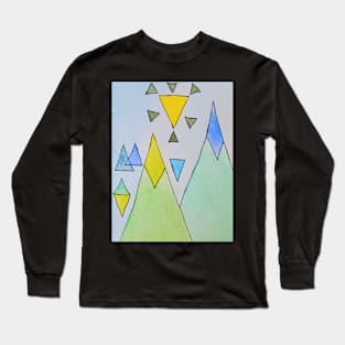 Abstract Mountains Long Sleeve T-Shirt